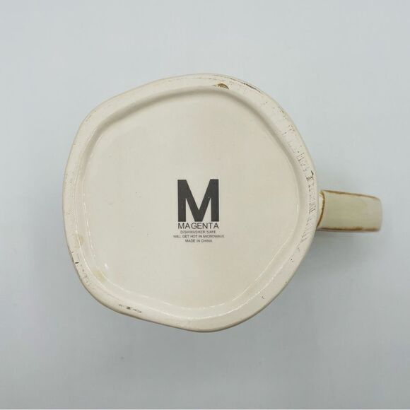 Magenta Pumpkin Distressed Ceramic Mug - Picture 4 of 4